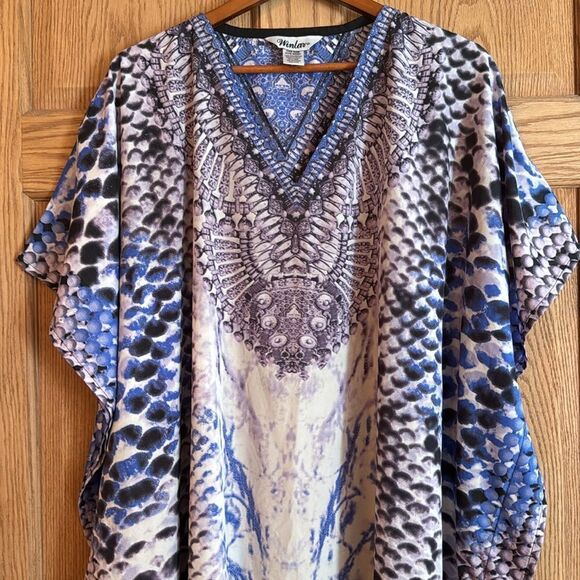 WINLAR Vintage Caftan Kaftan Snakeskin Print - Picture 3 of 7